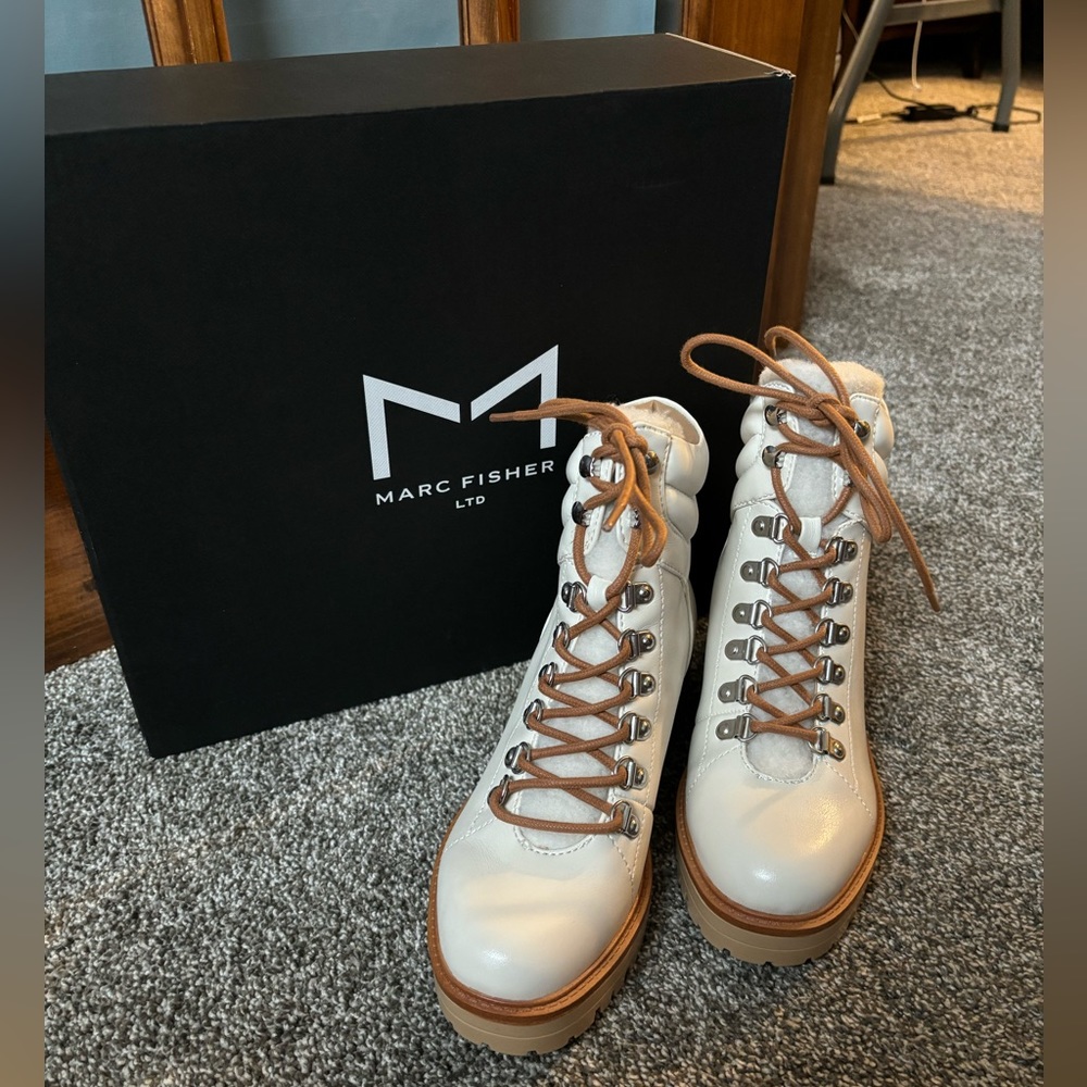 Marc Fisher Shearling Boots New
